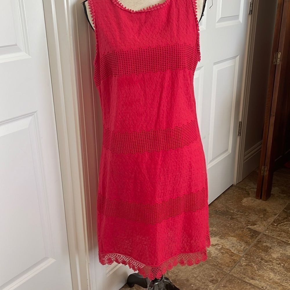 Max Studio dress. Great poppy color.